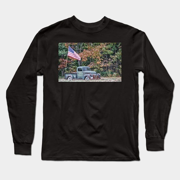 Old Glory Autumn Long Sleeve T-Shirt by BeanME